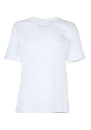 Peserico Gray T-Shirt With Lurex Detail
