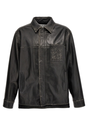 Loewe Anagram Leather Overshirt