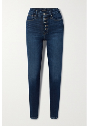 GOOD AMERICAN - Good Waist Frayed High-rise Skinny Jeans - Blue - 00,0,2,4,6,8,10,12,14,16,18,20,22,24
