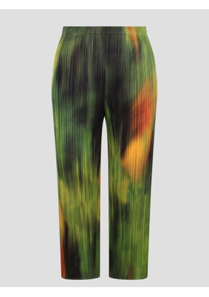 Pleats Please Issey Miyake Turnip & Spinach Trousers