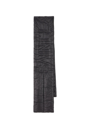 Saint Laurent Logo Patch Quilted Scarf