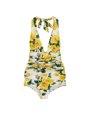 Dolce & Gabbana Floral Printed One-Piece Swimsuit