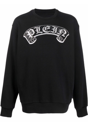 Philipp Plein logo-print sweatshirt - Black