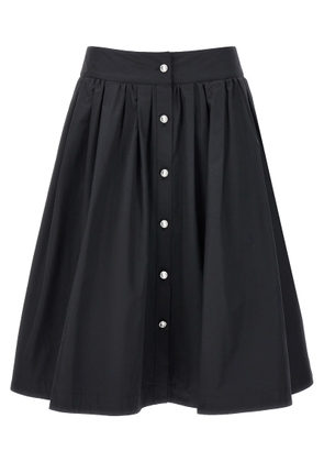 Moschino Jewel Button Nylon Blend Skirt