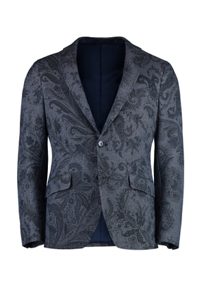 Etro Single-Breasted Two-Button Jacket