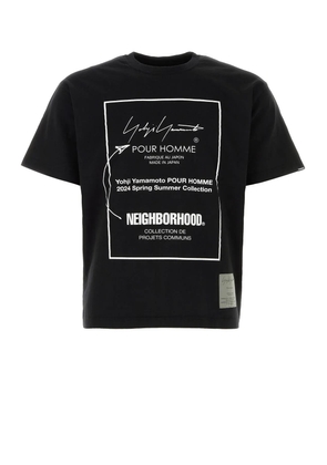 Black Cotton Yohji Yamamoto X Neighborhood T-Shirt
