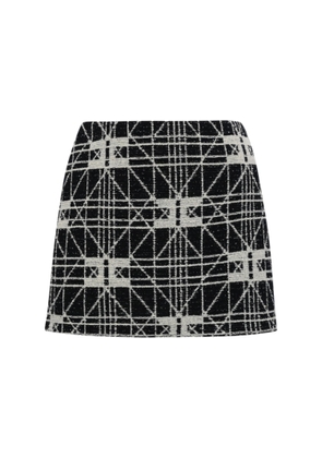 Elisabetta Franchi Tweed Skirt With Logo