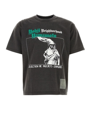 Dark Grey Cotton Yohji Yamamoto X Neighborhood T-Shirt