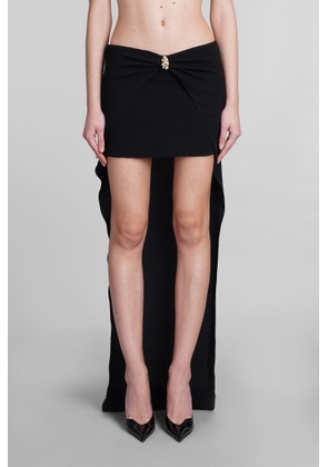 Blumarine Skirt In Black Polyamide