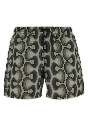 Dries Van Noten Abstract Printed Swim Shorts
