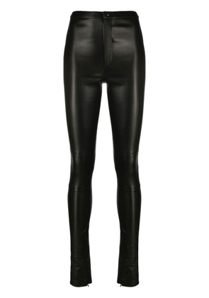 WARDROBE.NYC skinny leather trousers - Black