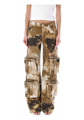 Blumarine Camouflage Pattern Cargo Pants