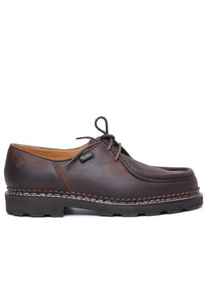 Paraboot Michael Brown Leather Derby Shoes