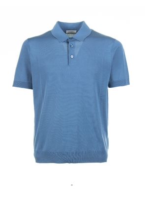 Paolo Pecora Light Blue Polo Shirt With Short Sleeves