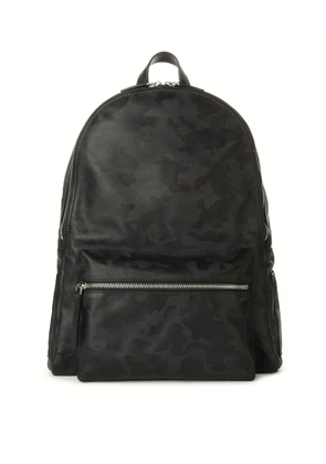 Orciani Skyline Black Leather Backpack