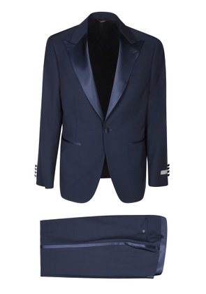 Canali Single-Breasted Blue Smoking