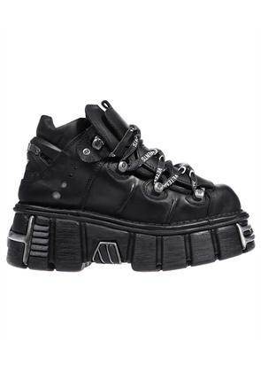Vetements Leather Platform Sneakers