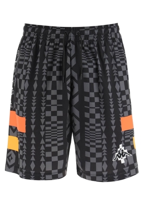 Marcelo Burlon Black Polyester Bermuda Shorts