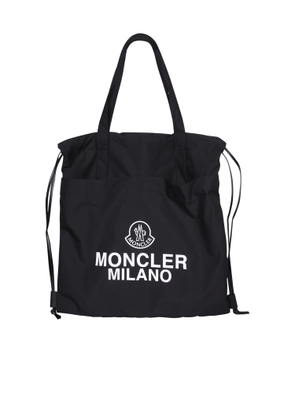 Moncler Aq Tote Drawstring Black Bag