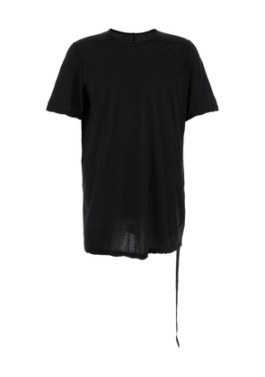 Drkshdw Black Crewneck T-Shirt With Oversized Band In Cotton Man