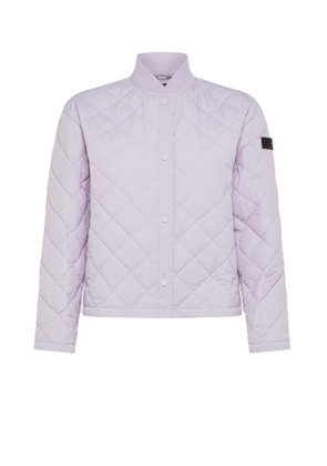Peuterey Lilac Quilted Down Jacket With Buttons