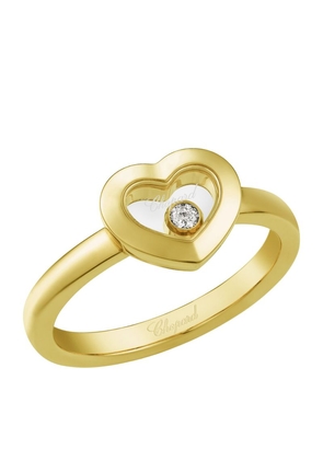 Chopard Yellow Gold And Diamond Happy Diamonds Icons Ring