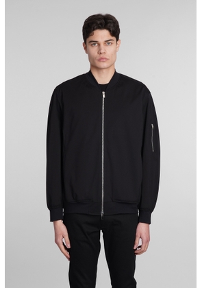Attachment Bomber In Black Polyester