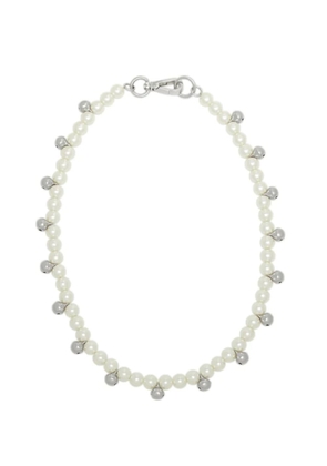Simone Rocha Bell Charm And Pearl Necklace