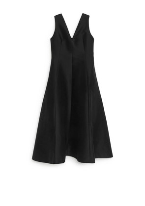 Sculptural Lyocell-Blend Dress - Black