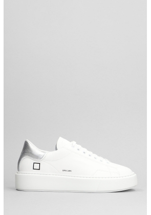 D.a.t.e. Sfera Sneakers In White Leather