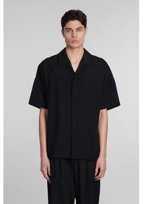 Attachment Shirt In Black Wool