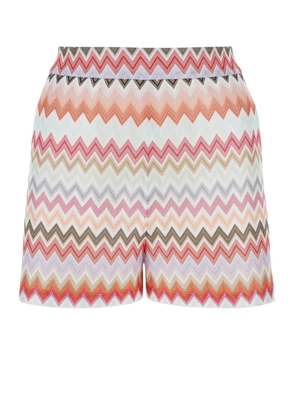 Missoni Embroidered Cotton Blend Shorts