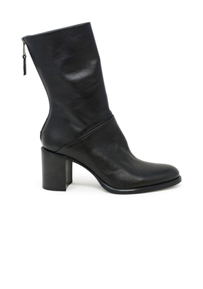 Elena Iachi Black Leather Ankle Boots