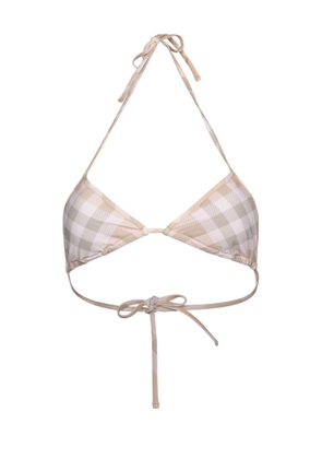 Burberry Check Motif Yellow Triangle Swimsuit