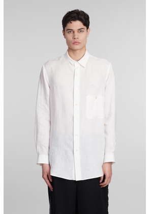 Yohji Yamamoto Shirt In White Linen