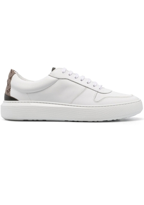 Herno Off-White Calf Leather Sneakers