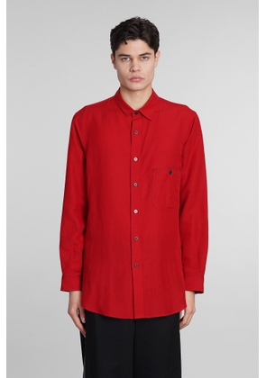 Yohji Yamamoto Shirt In Red Linen