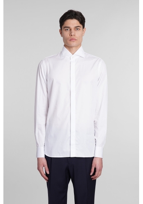 Tagliatore 0205 Shirt In White Cotton