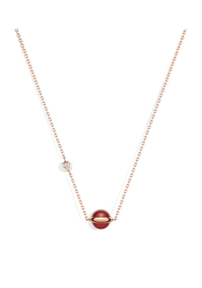 Piaget Rose Gold And Carnelian Possession Necklace
