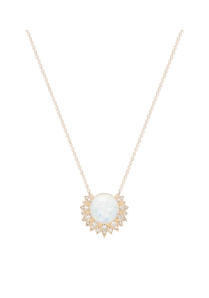 Piaget Rose Gold, Diamond And Opal Sunlight Pendant Necklace