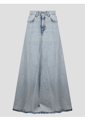 Haikure Serenity Stromboli Blue Denim Skirt