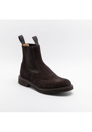 Tricker's Henry Coffee Suede Chelsea Boot