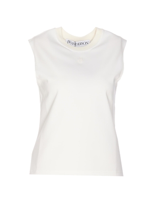 J.w. Anderson Embroidered Jwa Logo Tank Top