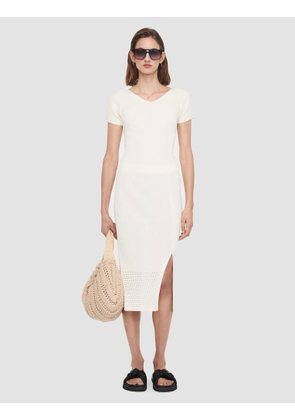 Cotton Rayon Rib Skirt