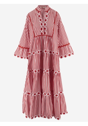 Flora Sardalos Striped Cotton Maxi Dress