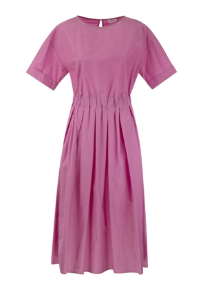 Peserico Cotton-Blend Dress With Light Stitch