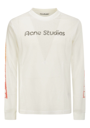 Acne Studios Logo Printed Long Sleeved T-Shirt