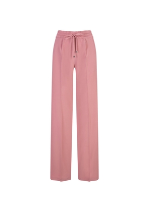 Kiton Pink Silk Blend Drawstring Trousers