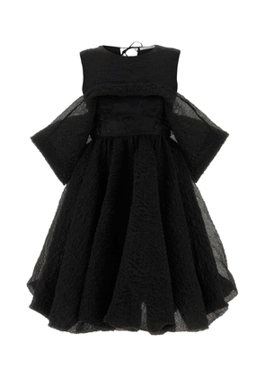 Cecilie Bahnsen Black Cotton Blend Mini Dress