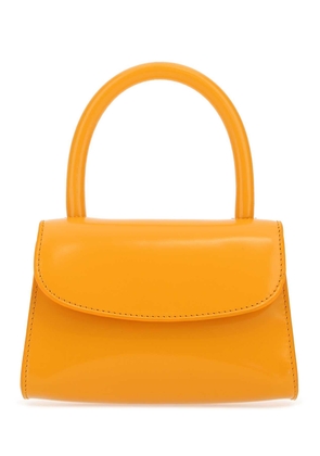 By Far Orange Leather Mini Handbag
